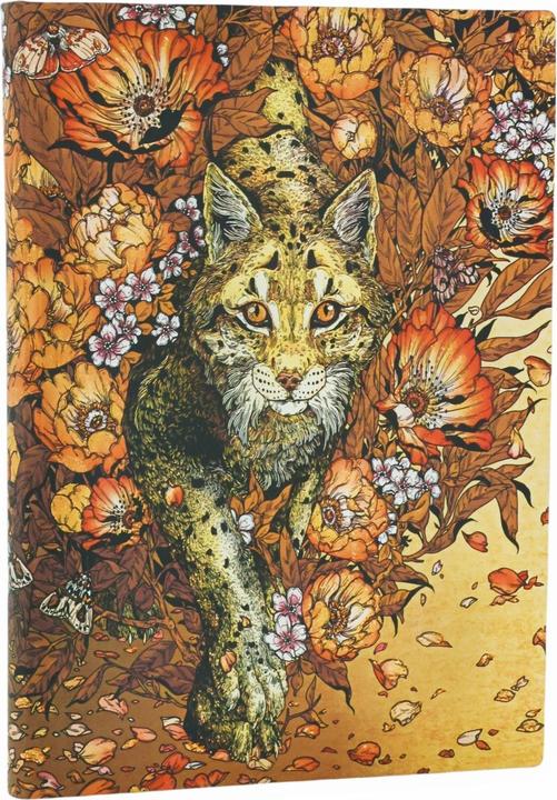 Actual product image Paperblanks Softcover Flexis - Lynx Rising - Midi - Unlined (120 x 175 mm, Lined, Soft cover)