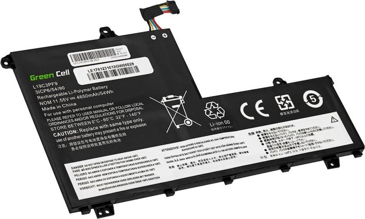 Produktbild GreenCell Laptop Battery for Lenovo ThinkBook 14-IIL 14-IML 15-IIL 15-IML - 4650mAh (3 Zellen, 4650 mAh)