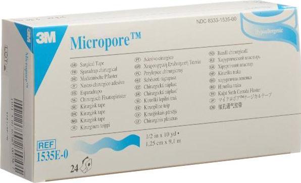 Actual product image 3M Rollenpflaster mit Dispenser 12mmx9.14m weiss (24 x)