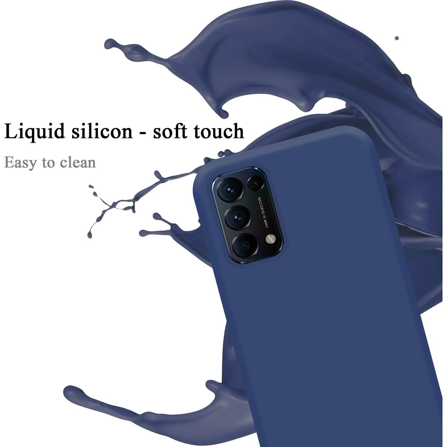 Thumbnail - Cadorabo TPU Liquid Silicone Case Hülle (Oppo Find X3 Lite), Smartphone Hülle, Blau