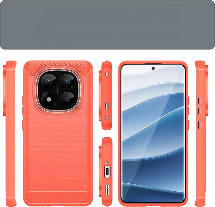 Produktbild Cover-Discount Xiaomi Redmi Note 14 Pro+ Plus - Metall Carbon Look Hülle (Xiaomi Redmi Note 14 Pro)