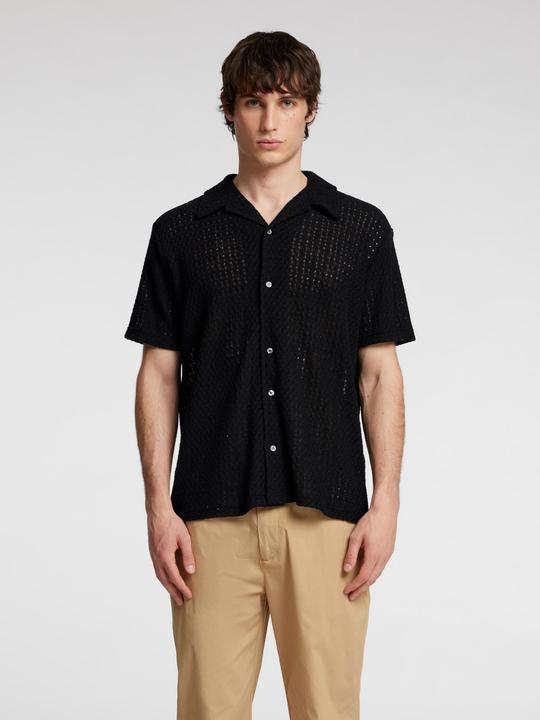 Produktbild Selected Homme Jacquard Strick Kurzarmhemd (S)