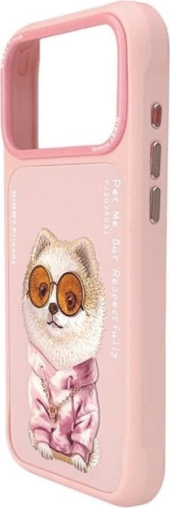 Actual product image Nimmy Etui Glasses Cool Dog do iPhone 17 Pro różowy (Apple iPhone 17 Pro)
