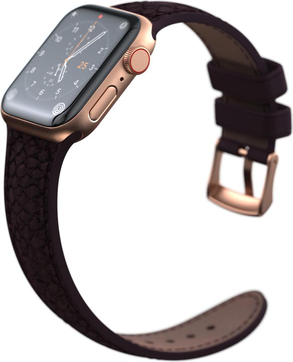 Immagine prodotto Njord Cinturino Per Orologio Eldur (41 mm, 40 mm, Pelle Vegan, Silicone, Pelle di salmone vegana)