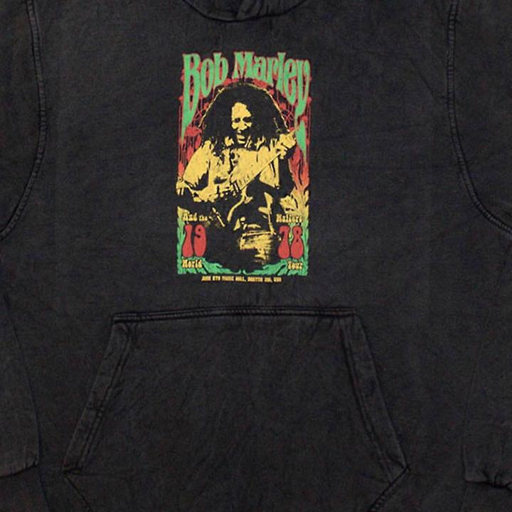 Immagine prodotto Bob Marley 1978 Felpa con Cappuccio Adulto Unisex (L)