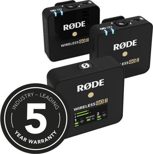 Produktbild RØDE Wireless GO II mit 2x Lavalier GO mit Windschutz und Lade-Case