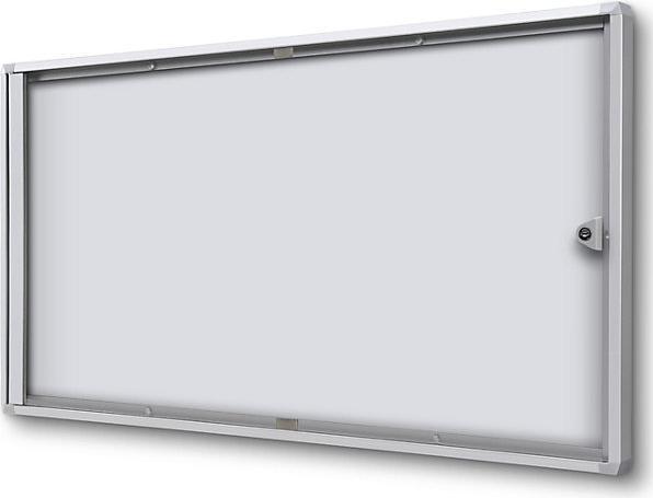Produktbild eurokraft basic Info-Schaukasten für innen (Magnettafel, Pinnwand, 71.5 x 35 cm)