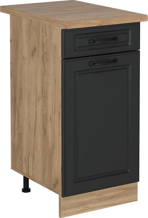 Anthrazit Landhaus, Goldkraft Eiche