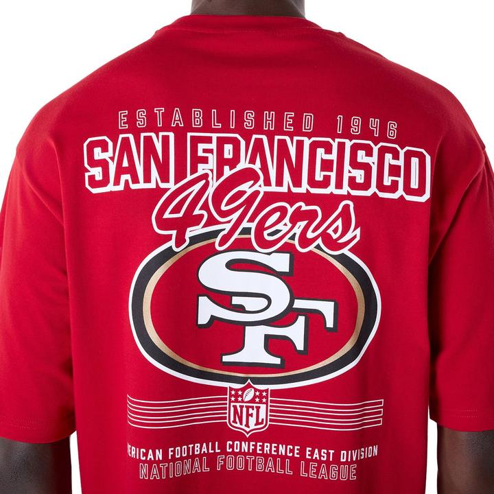 Actual product image New Era NFL Shirt - BACKPRINT San Francisco 49ers rot - S (S)