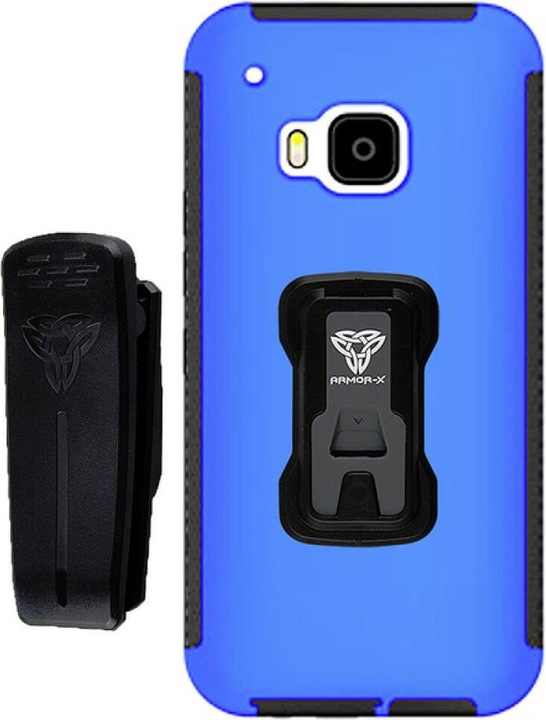 Produktbild Armor-X Schutzhülle mit Gürtelclip TX HTC M9 blau (HTC One M9)