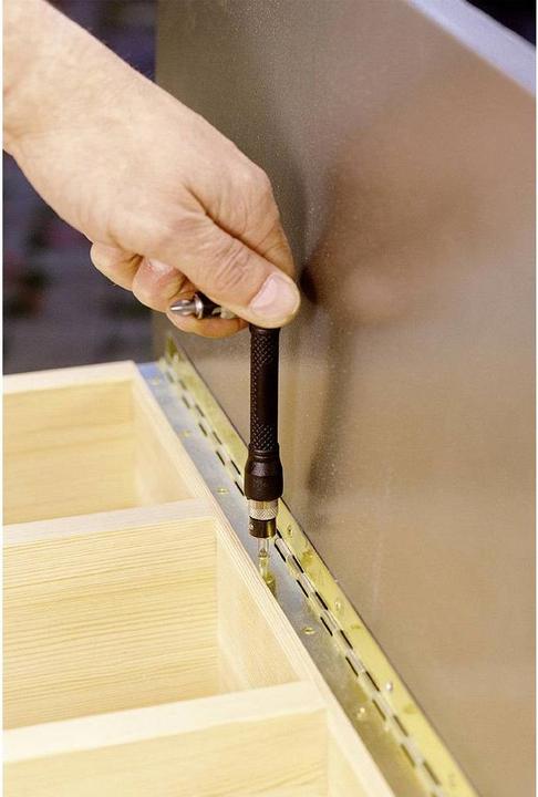 Produktbild wolfcraft Winkel-Handschraubendreher mit 2 Bitaufnahmen