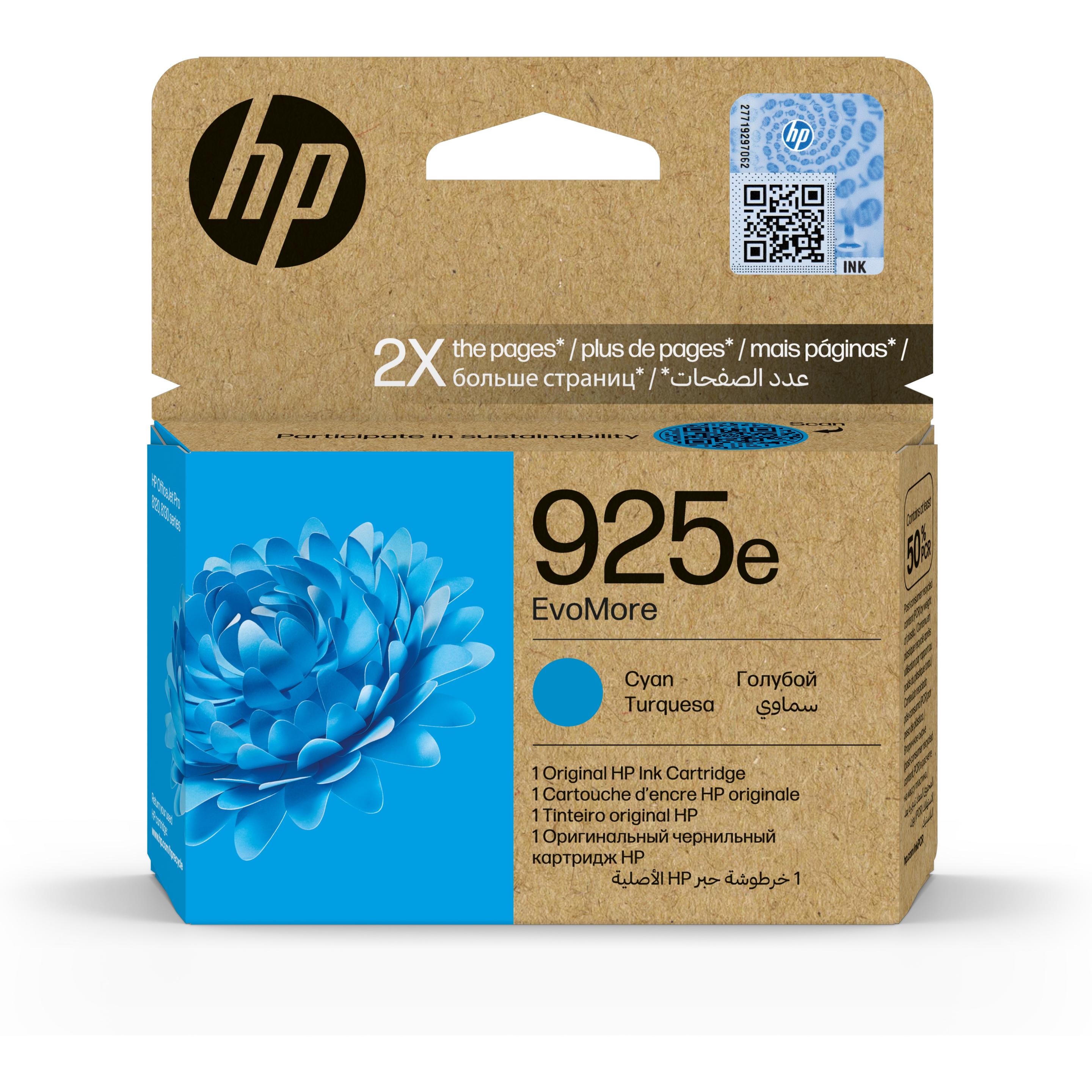 HP, Druckerpatrone, 925E EVOMORE CYAN