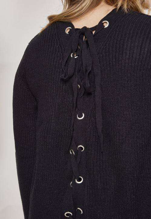 Image du produit Urban Classics Ladies Back Lace Up Sweater (4XL)