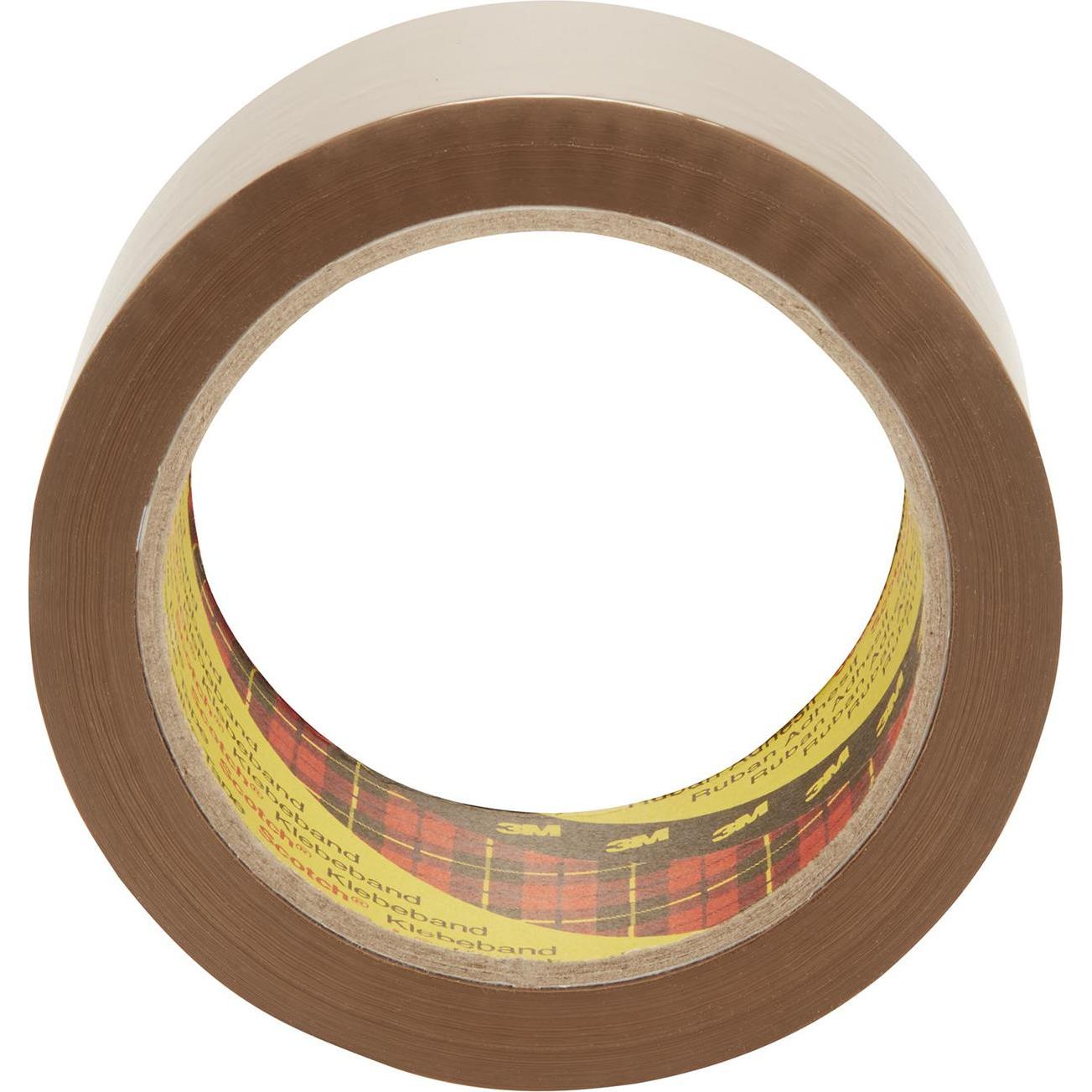 Scotch, Nastro adesivo, Nastro da imballaggio Low noise (309), 48 mm, 66 m, marrone (48 mm)
