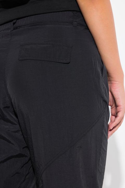 Produktbild Ulla Popken Cargohose, Ziernähte, weites Bein, Elastiksaum (56)