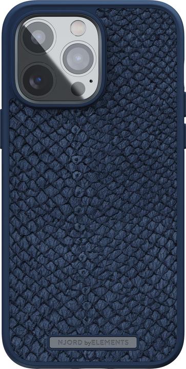 Immagine prodotto Njord Custodia rigida Salm.Leather Magsafe blu (Apple iPhone 14 Pro Max)