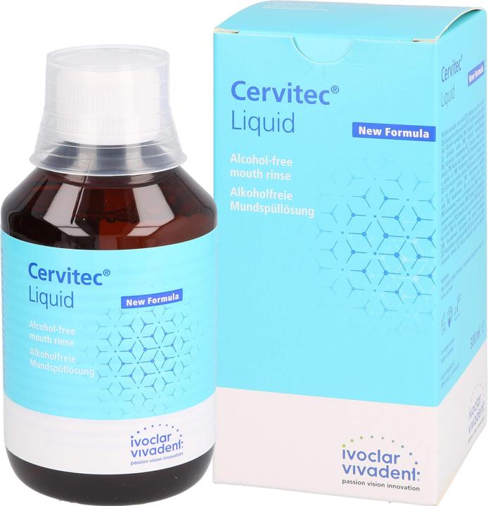 Produktbild Ivoclar Vivadent Cervitec Liquid alkoholfreie Mundspüllösung, 300 ml Lösung (300 ml)