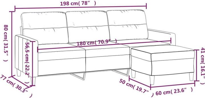 Produktbild vidaXL Amardeo (3-Sitzer)