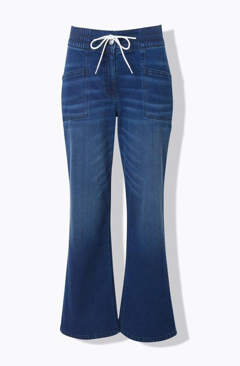 Image du produit Ulla Popken Jean Mary à taille élastique, jambe large et évasée (44)