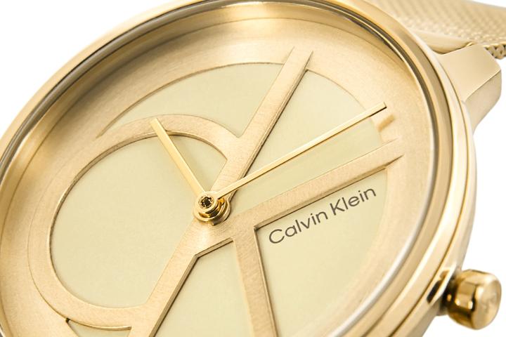 Actual product image Calvin Klein Iconic Mesh Damenuhr 25200034 + BOX (Analogue wristwatch, 35 mm)