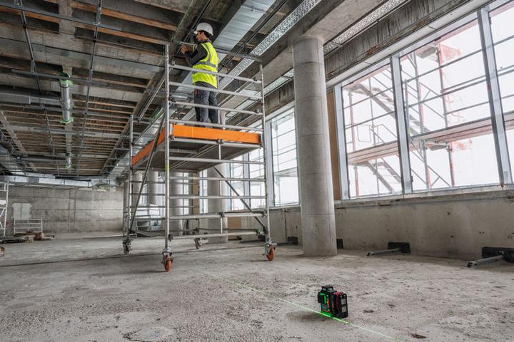 Produktbild Bosch Hausgeräte Bosch Linienlaser EXLL18V-120-33CG, 1 x EXBA18V-40