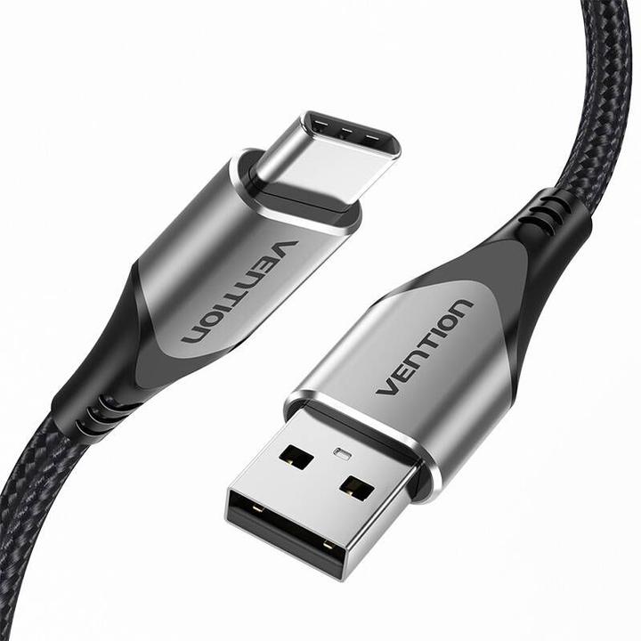 Produktbild Vention USB 2.0 A to USB-C 3A Cable CODHF 1m Gray (1 m, USB 2.0, 60 W)