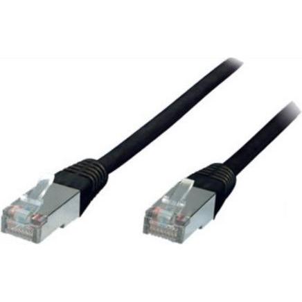 Shiverpeaks BASIC-S Patchkabel, Kat. 5e, F/UTP, 7,50 m schwarz RJ45 Stecker (F/UTP, CAT5e, 7.50 m), Netzwerkkabel