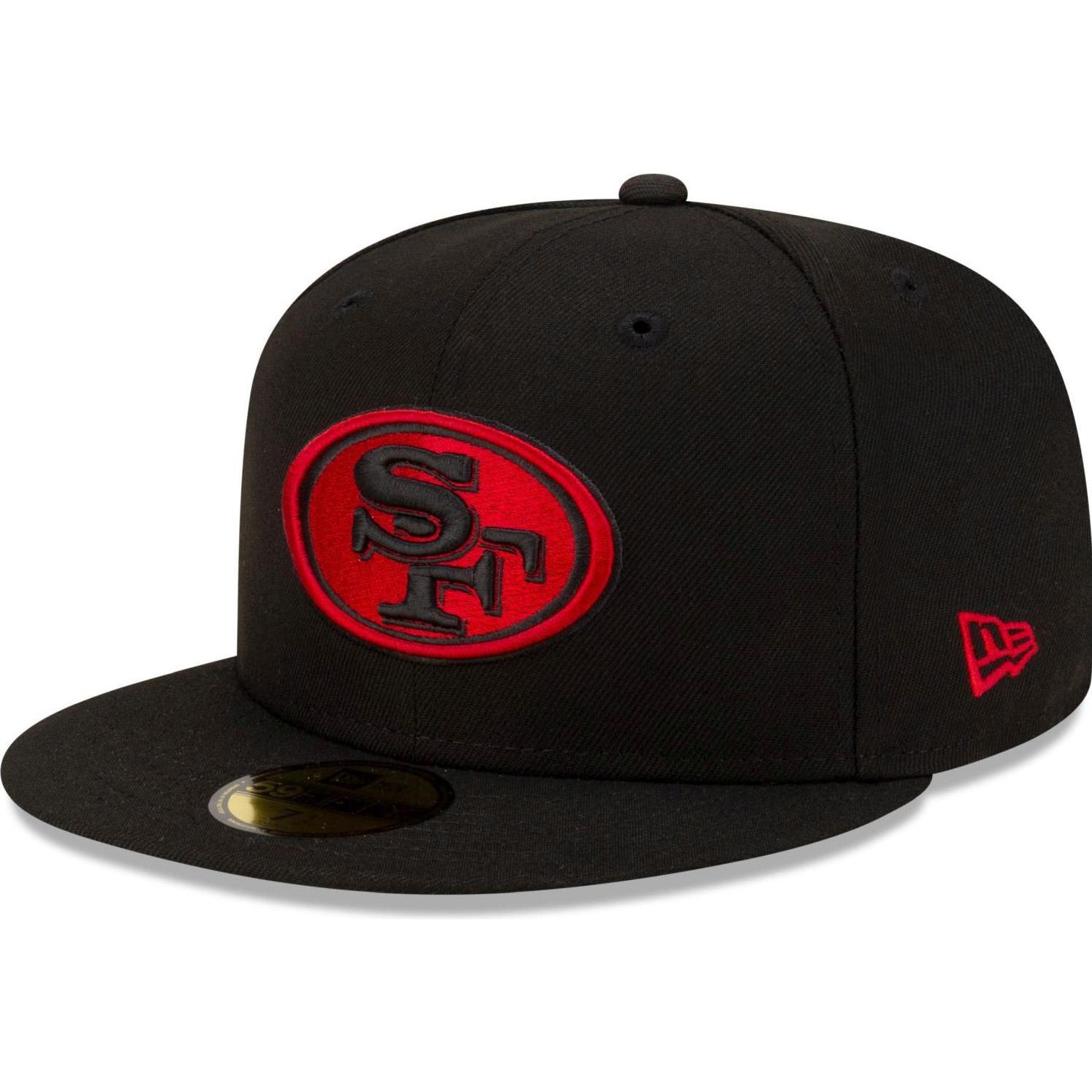 New Era, Herren, Cap, 59Fifty Fitted Cap - NFL San Francisco 49ers - 7 1/4, Schwarz, (7 1/4)