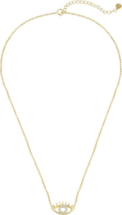 Image du produit Glanzstücke München Collier femme oeil omniprésent argent sterling - 34676 (000 doré jaune, Argent sterling 925, 40 - 45 cm)