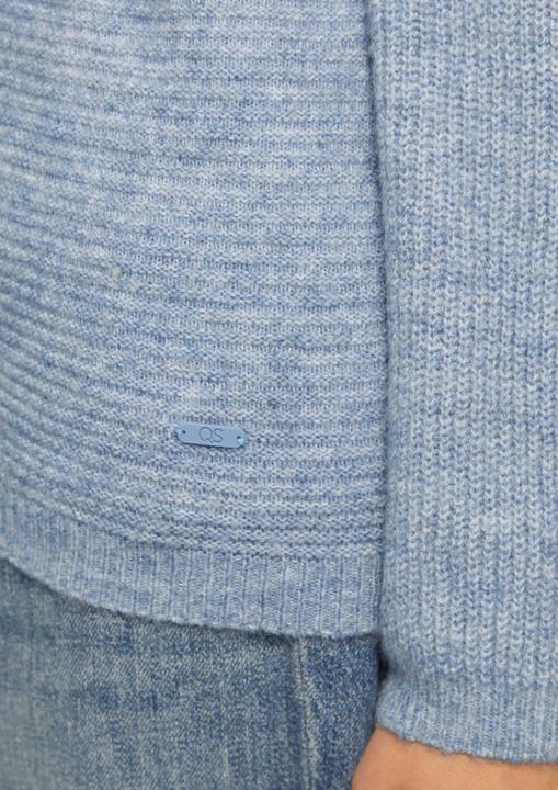Produktbild s.Oliver Strickpullover Melierter Pullover mit überschnittener Schulter (S)