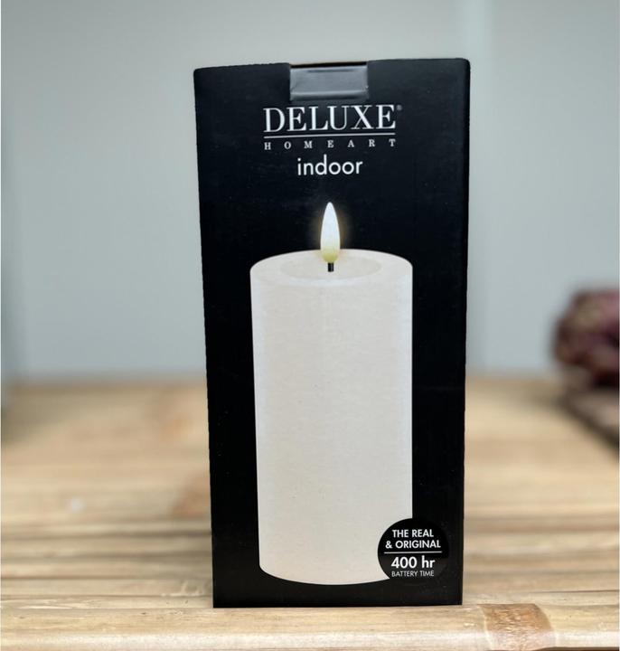 Image du produit Deluxe Homeart Bougie ronde LED Blanc (1 x)