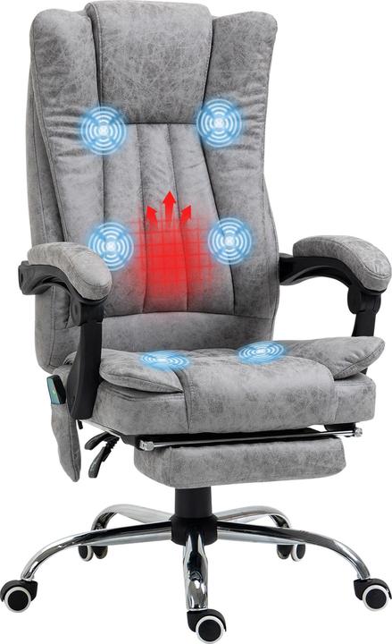 Produktbild Vinsetto Bürostuhl Mikrofaser, Stahl Grau