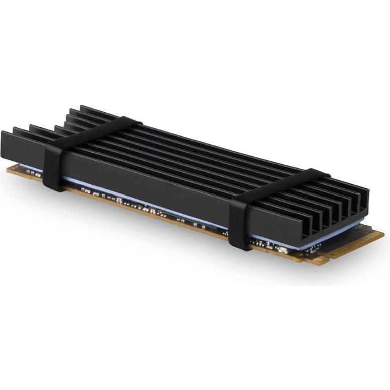 Axagon CLR-M2L6 passiver M.2-SSD-Kühlkörper - 2280, 6 mm Höhe, Aluminium, Speicher Wasserkühler