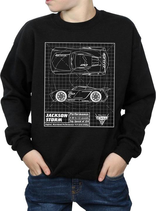 Image du produit Disney - Sweat CARS JACKSON STORM BLUEPRINT - Garçon (116)