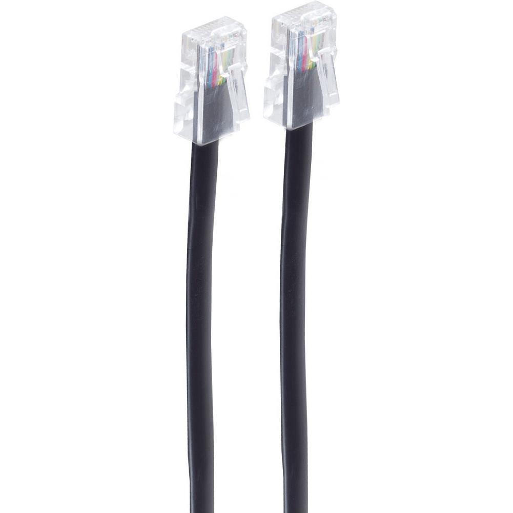 Shiverpeaks -BASIC-S---BASIC-S--Modular-Kabel, Western-Stecker 8/8 auf Western-Stecker 8/8, 15m, Telefon Zubehör