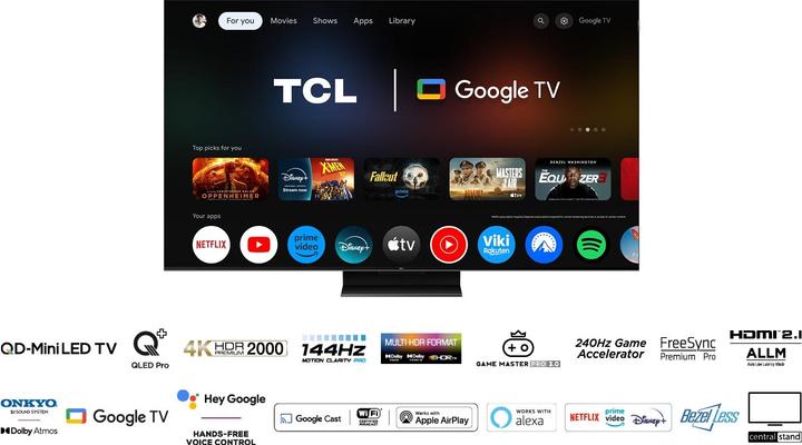 Actual product image TCL 55C765 (55", QLED, 4K, 2024)