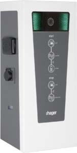 Hager E-charging station witty park 2x22kW 3P M3T2SM2TF IP54 IP XEV653C (Type 2, 22 kW)