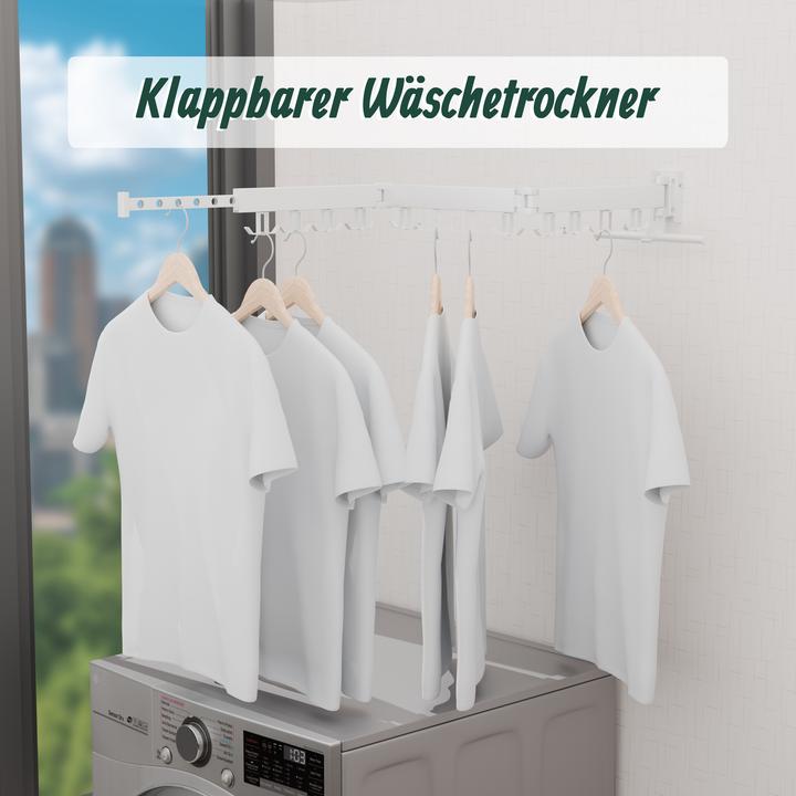 Actual product image Relaxdays Klappbarer Wäscheständer für Wandmontage