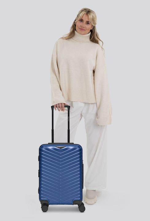 Actual product image Redolz Essentials 18 4-wheel cabin trolley 55 cm with stretch fold (44 l)