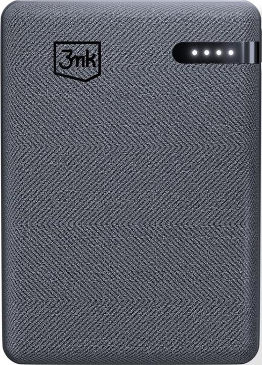 Actual product image 3MK Powerbank Pocket Powerbank 5000mAh 12W USB-C szary/gray (5000 mAh, 12 W)
