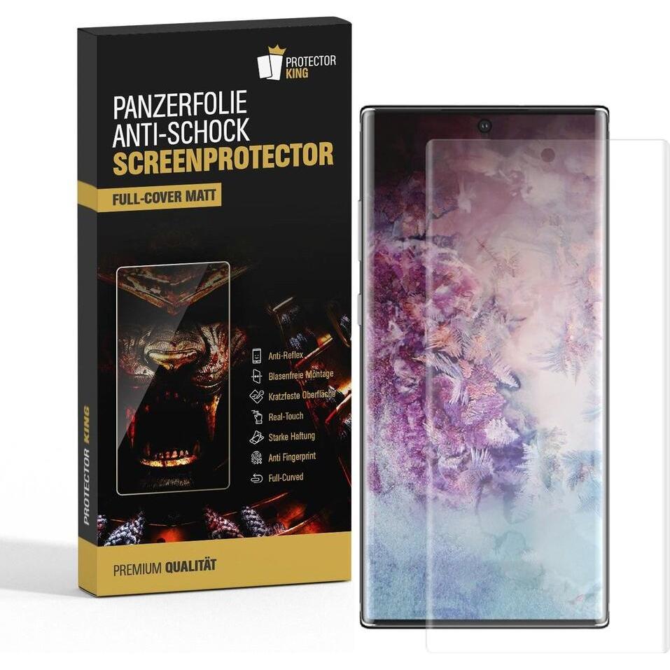 Protectorking 4x Premium Displayschutzfolie Matt Entspiegelt (4 Stück, Samsung Galaxy Note 10), Smartphone Schutzfolie