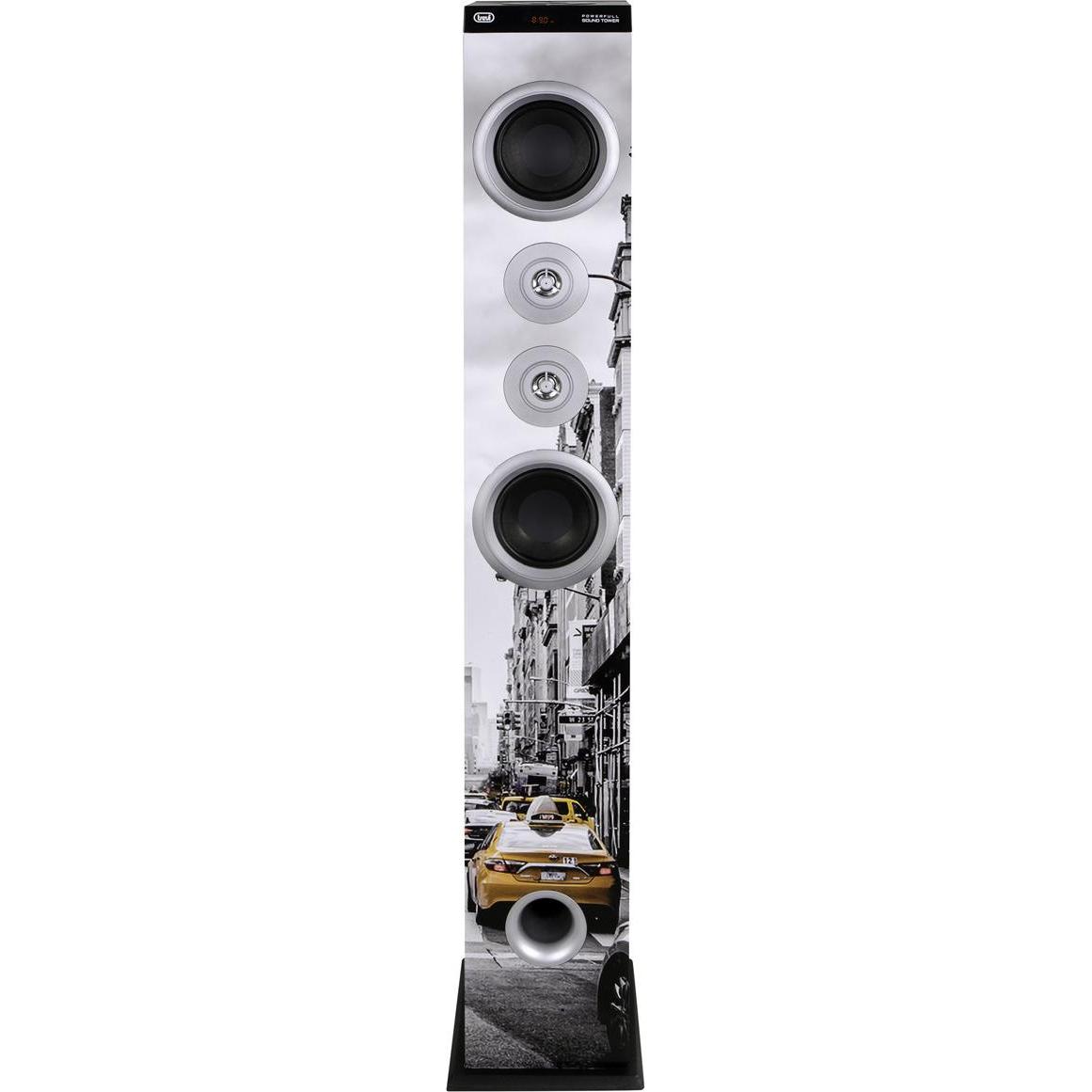 Thumbnail - Trevi XT 104 BT TOWER AMPLIF. SPKR 50W +BT NY TAXI (Akkubetrieb), Bluetooth Lautsprecher, Schwarz