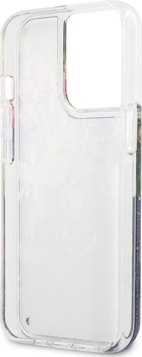 Produktbild Guess GUHCP13LLFLSB iPhone 13 Pro / 13 6,1" niebieski/blue hardcase Flower Liquid Glitter (Apple iPhone 13, Apple iPhone 13 Pro)