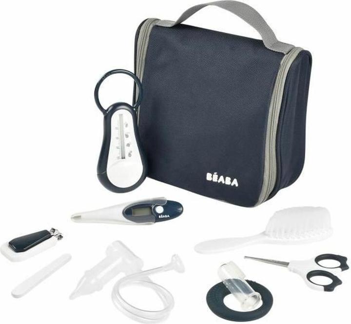 Beaba Set Per La Cura Del Bambino, 9 Accessori, Blu Notte