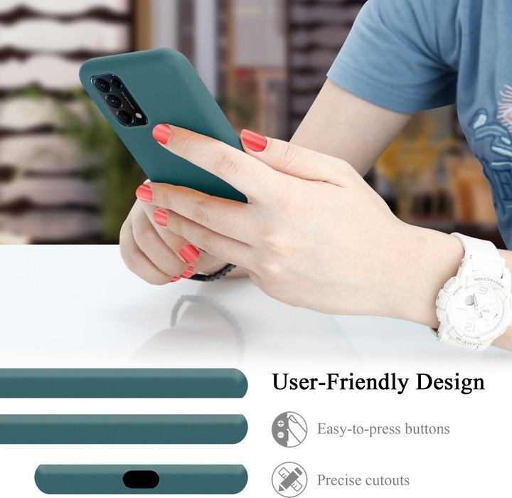 Actual product image Cadorabo TPU Liquid Silicone Case Cover (Oppo Find X3 Lite)