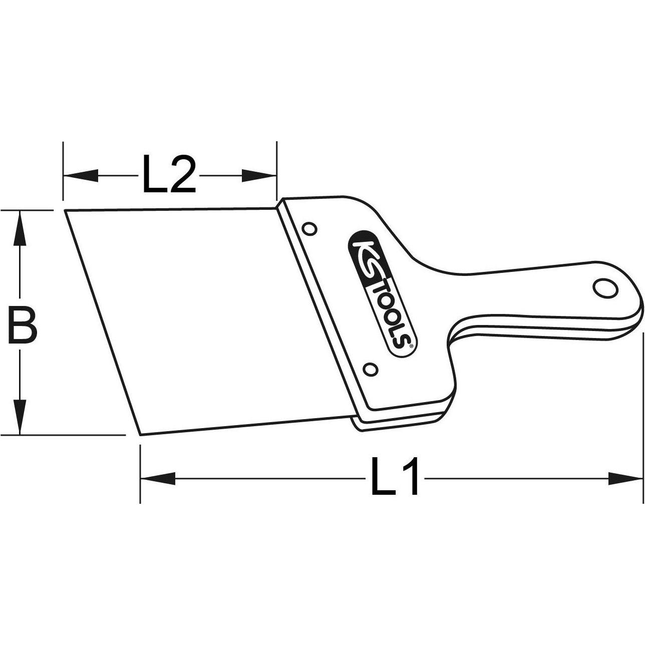 Thumbnail - KS Tools, Kelle + Spachtel, BRONZEplus Breitspachtel (12 cm)