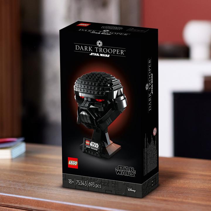 Actual product image LEGO Dark Trooper Helmet (75343, LEGO Star Wars, LEGO Rare Sets)
