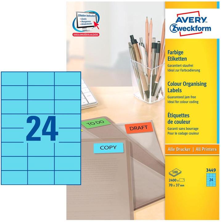 Produktbild Avery Farbige Etiketten