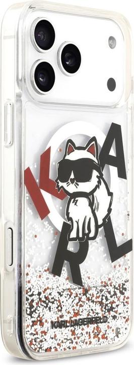 Productafbeelding Karl Lagerfeld - Liquid Glitter MagSafe - iPhone 17 Pro Max - Liquid Choupette Head (Apple iPhone 17 Pro Max)
