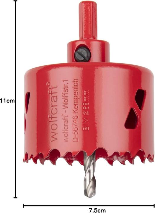 Actual product image wolfcraft 1 hole saw BiM ø76mm (76 mm)